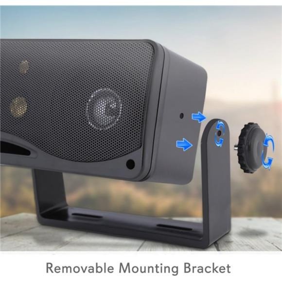 3-way Mini Box Speaker System -3.5 Inch 200 Watt Weatherproof Marine Grade Mount - Picture 2 of 6